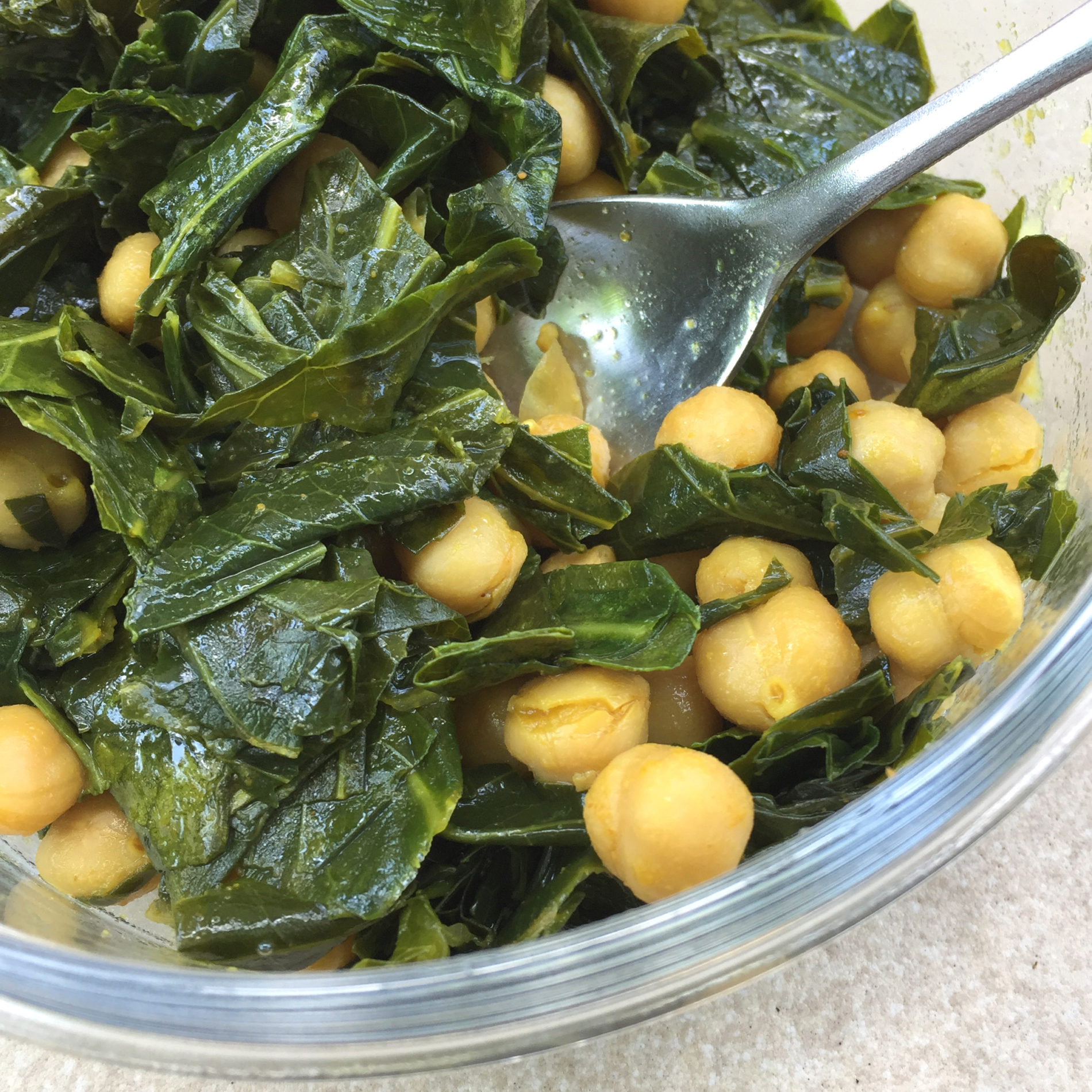 Chickpeas and Greens The Busy Vegetarian