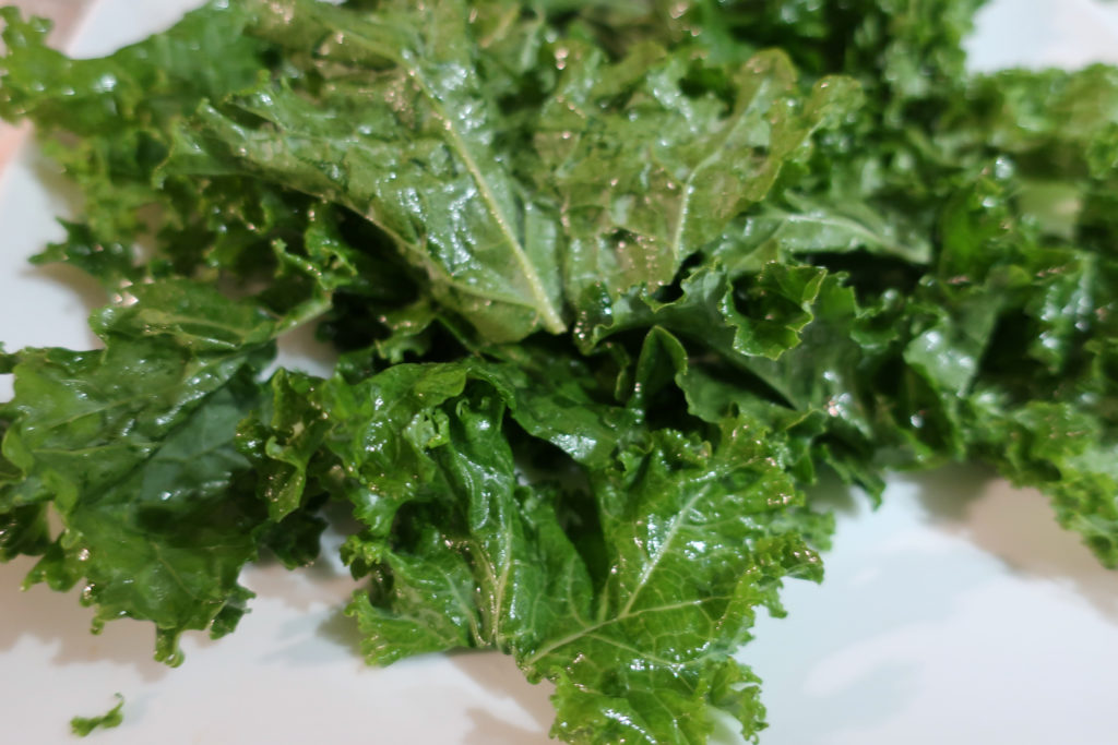 Microwave Kale Chips Vegetarian Vegetable