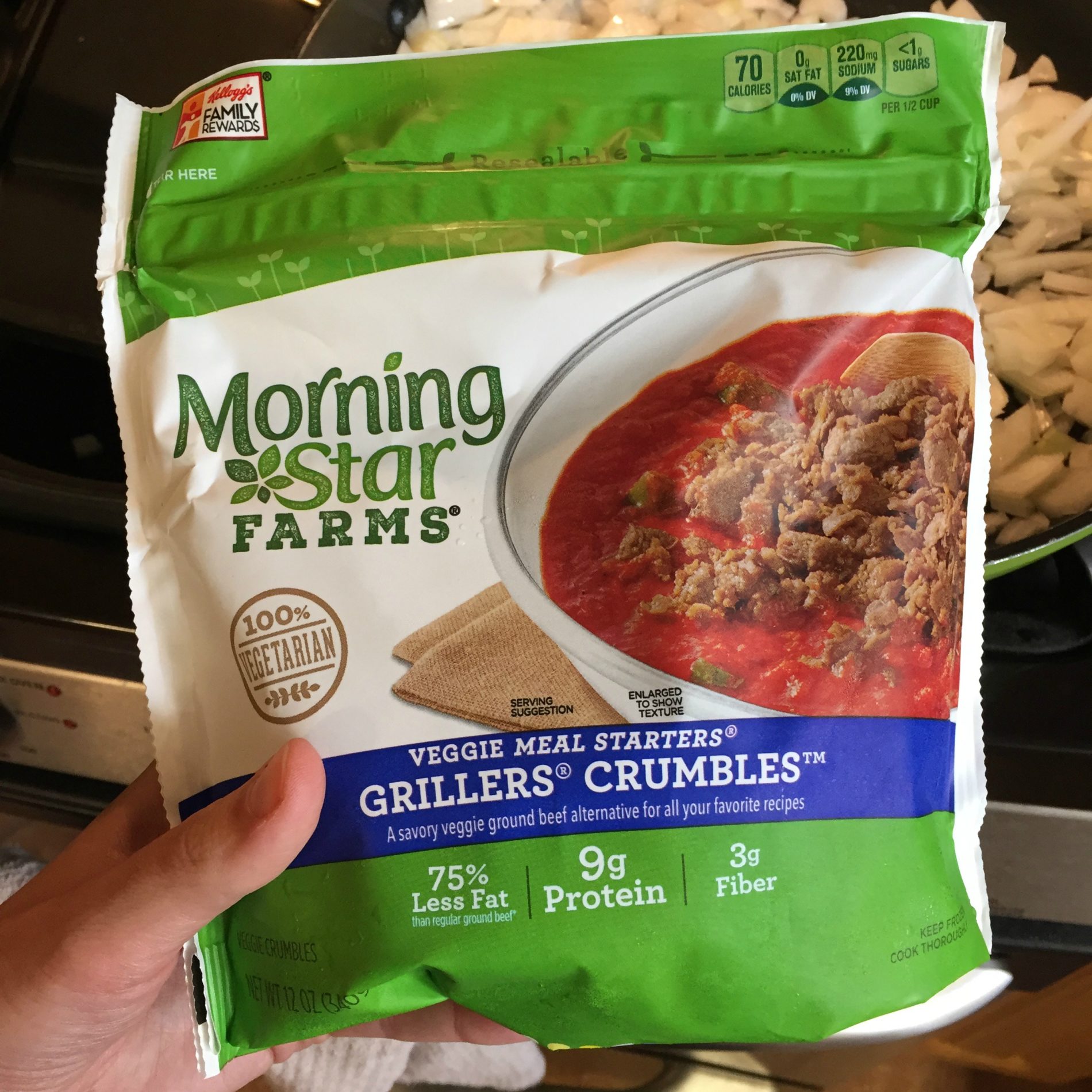 Eggplant & Meatless Crumbles The Busy Vegetarian