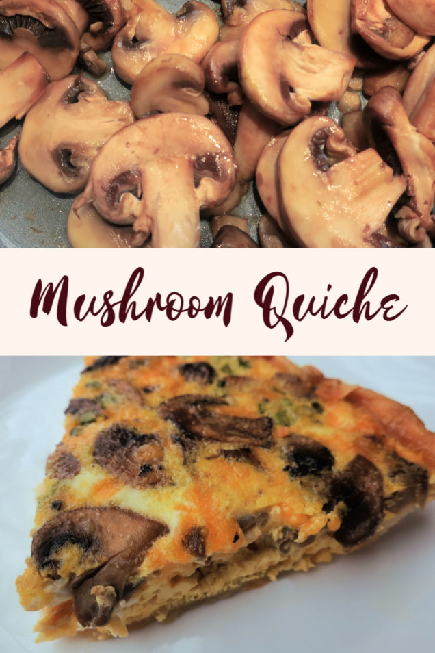 Mushroom Quiche - The Busy Vegetarian
