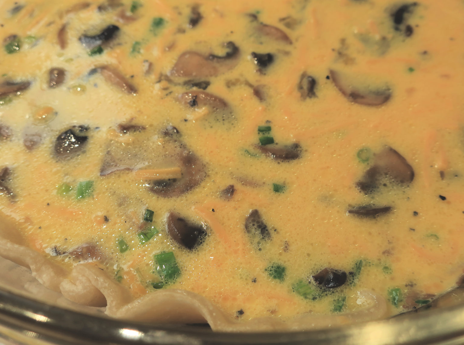 Mushroom Quiche - The Busy Vegetarian