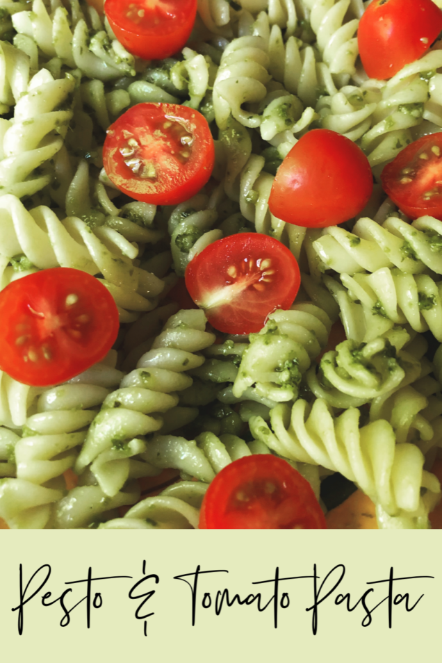 Pesto & Tomato Pasta The Busy Vegetarian