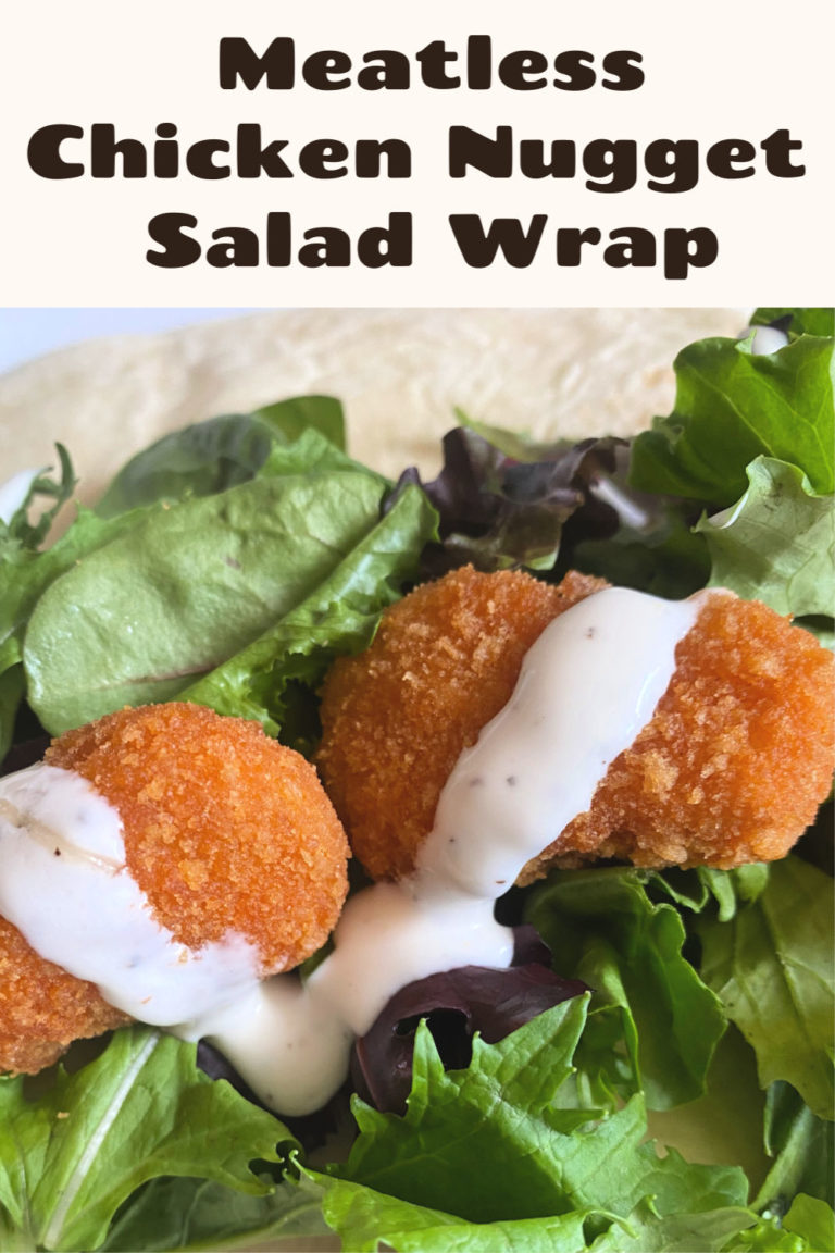 Meatless "Chicken Nugget" Wrap The Busy Vegetarian