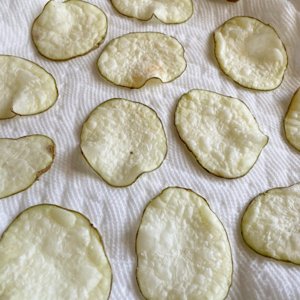 Homemade Microwave Potato Chips - The Busy Vegetarian