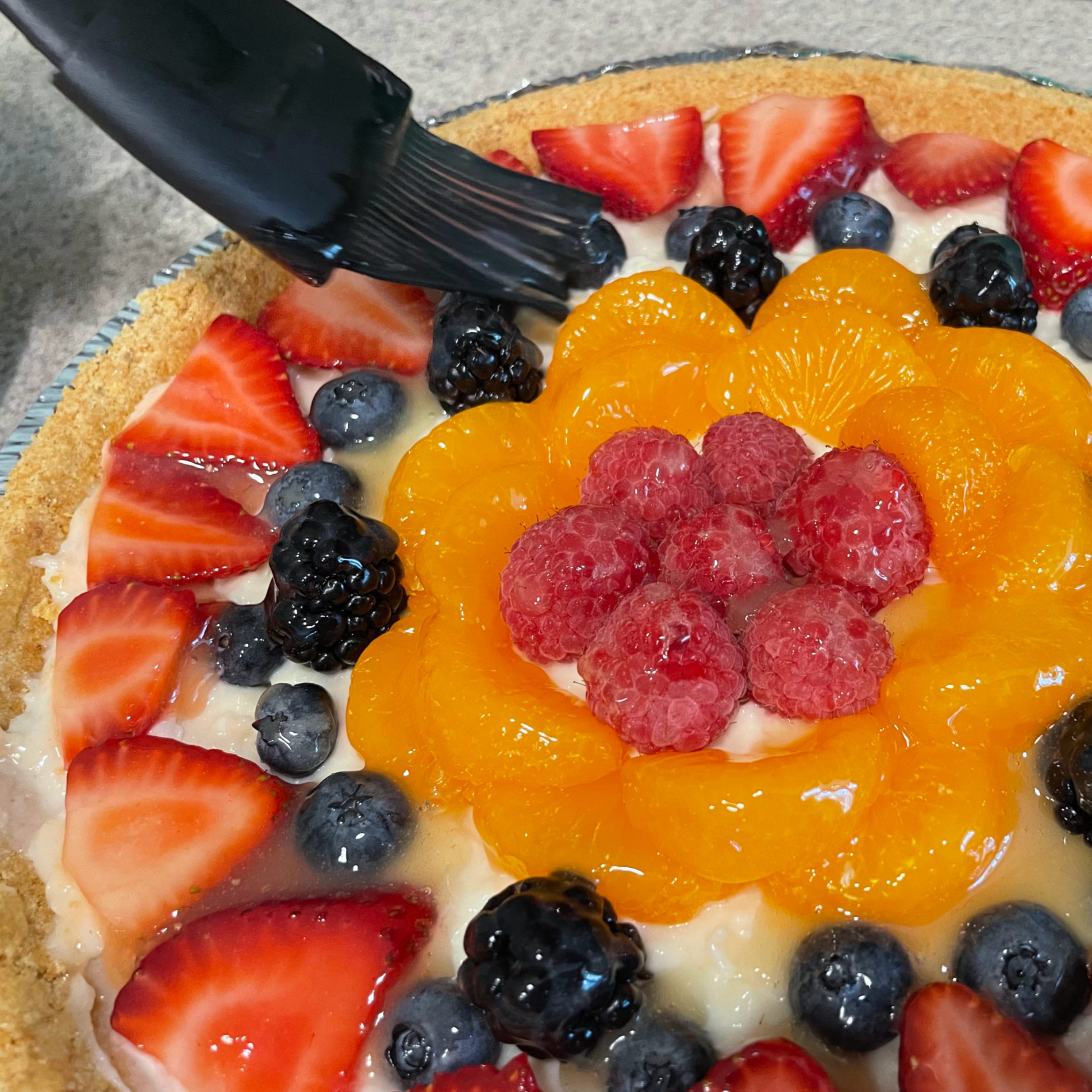 NoBake Cream Cheese Fruit Pie The Busy Vegetarian