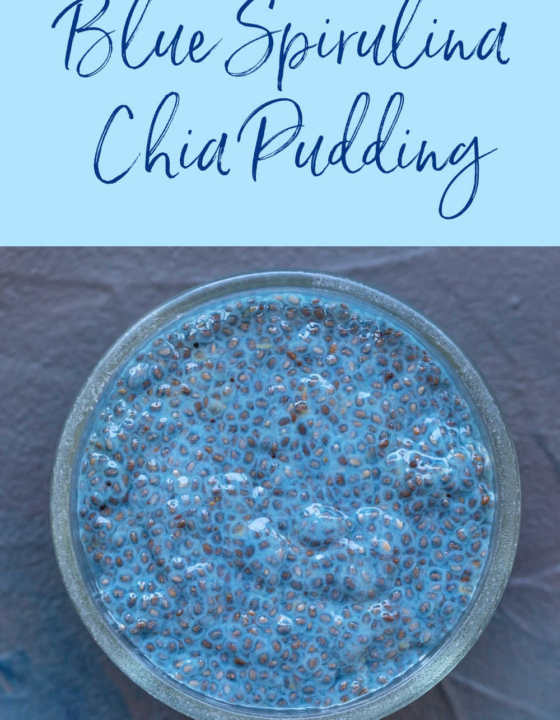 Blue Spirulina Chia Pudding